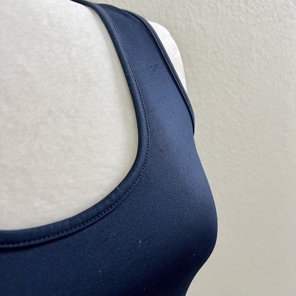 Flashing Lights Size Small Flare Party Dress Striped Dark Navy Blue & Off White - Picture 4 of 15